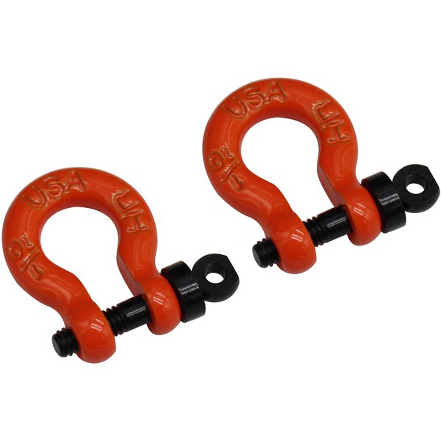 1/10 Scale Orange Tow Shackle D-Rings for Redcat Gen8 (HRAACC808W03)