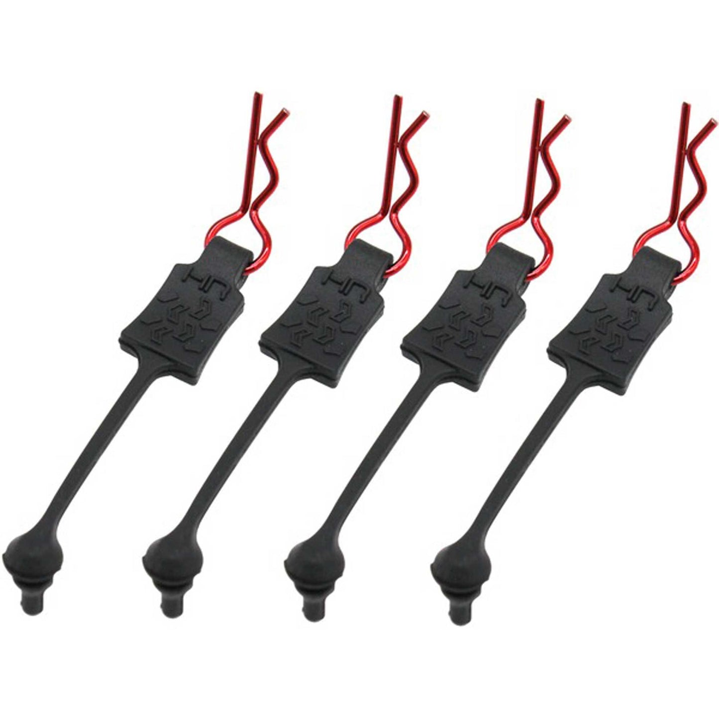Red Body Clip Retainers for 1/10 Scale Vehicles (HRABWP39T02)