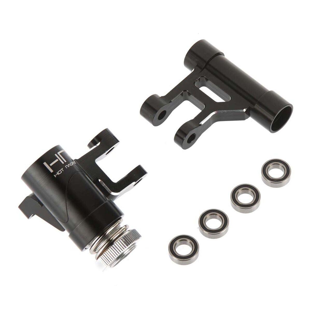 Black Aluminum Bearing Steering for Losi DBXL and Monster Truck XL (HRADBL4801)