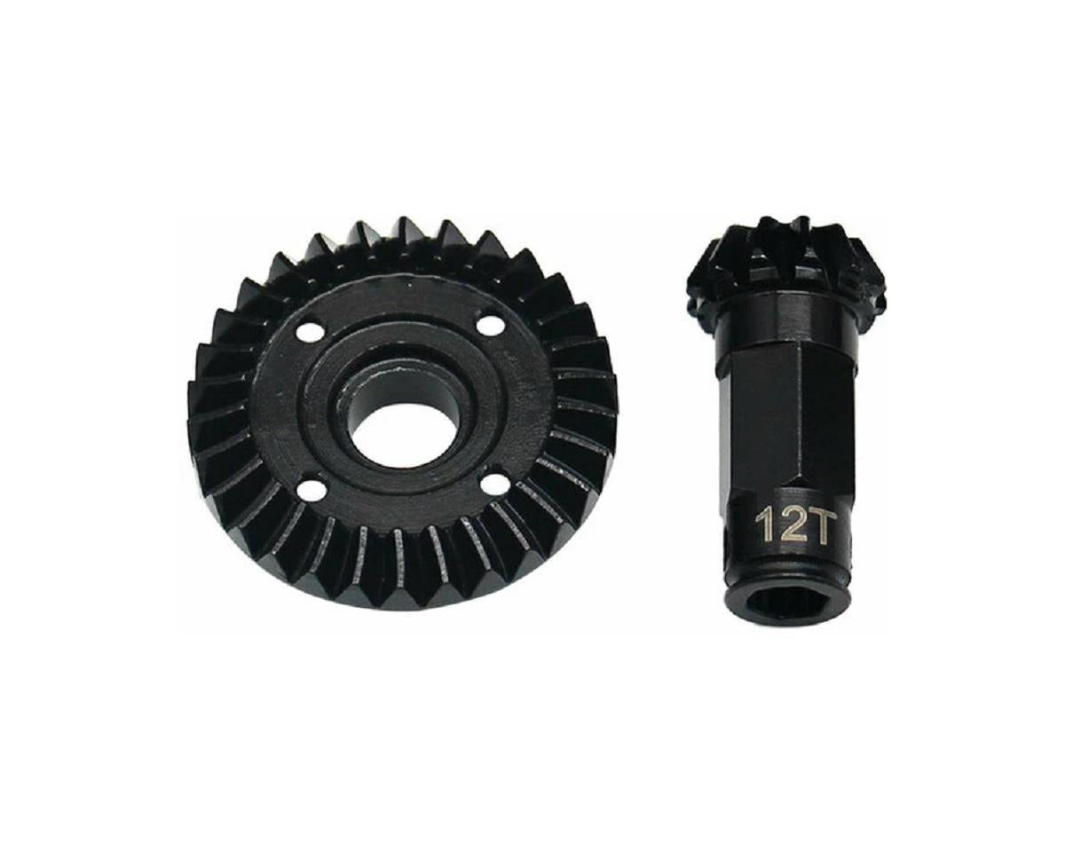 30/12T Steel Helical Rear Diff Ring/Pinion Grom