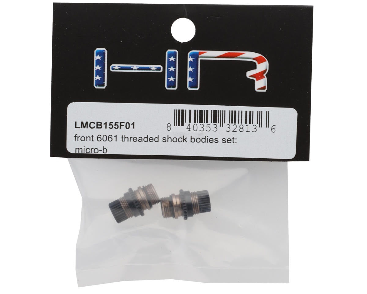 Front Aluminum Threaded Shock Body Set for 1/24 Losi Micro-B (HRALMCB155F01)