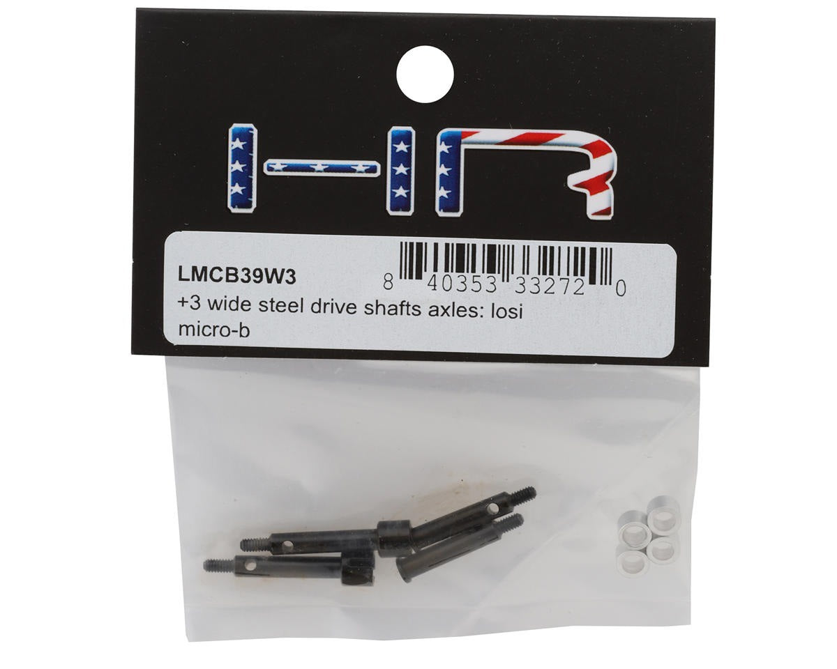 CNC Steel Axle Set for 1/24 Losi Micro-B (HRALMCB39W3)