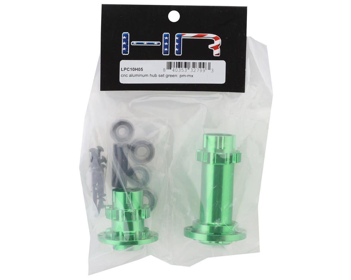 CNC Aluminum Hub Set Green for Losi Promoto-MX (HRALPC10H05)