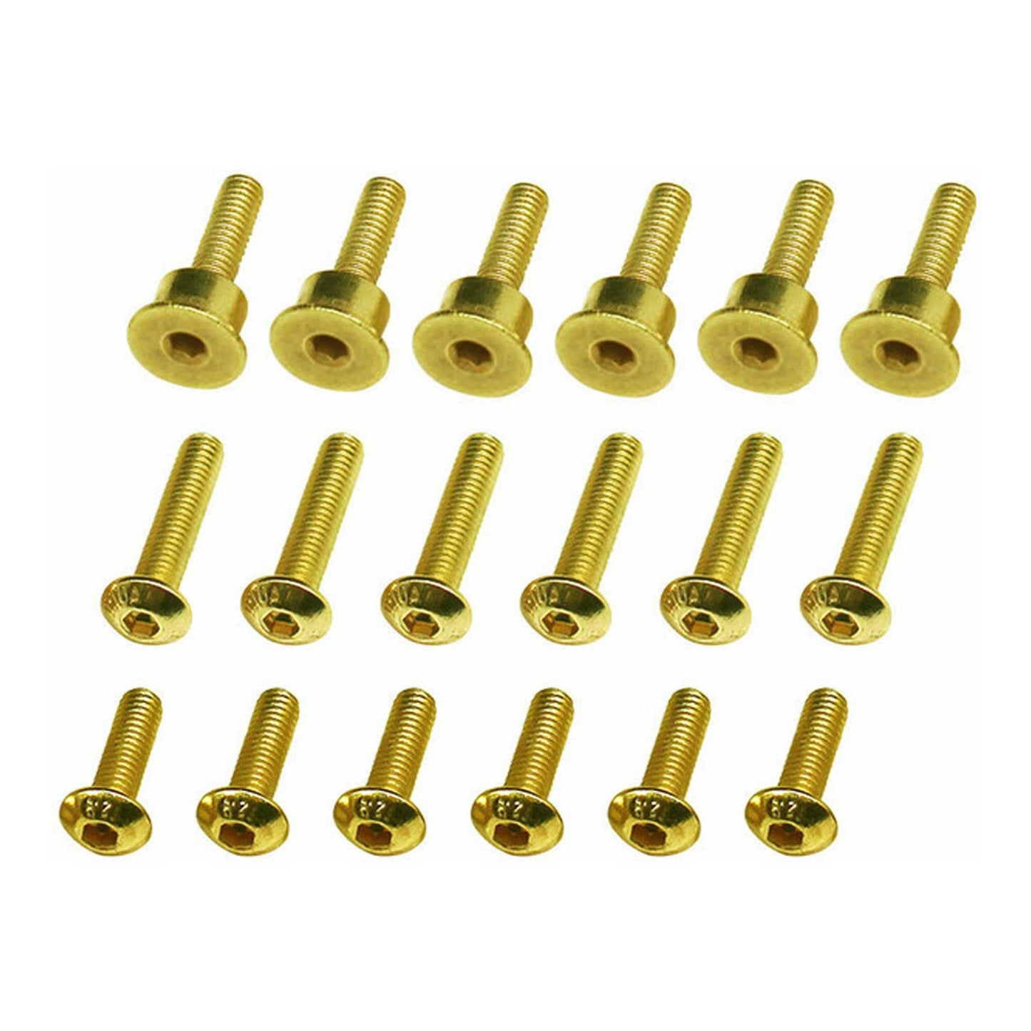 Gold Brake Disk Screw Set for 1/4 Promoto-MX (HRALPC39FT04)