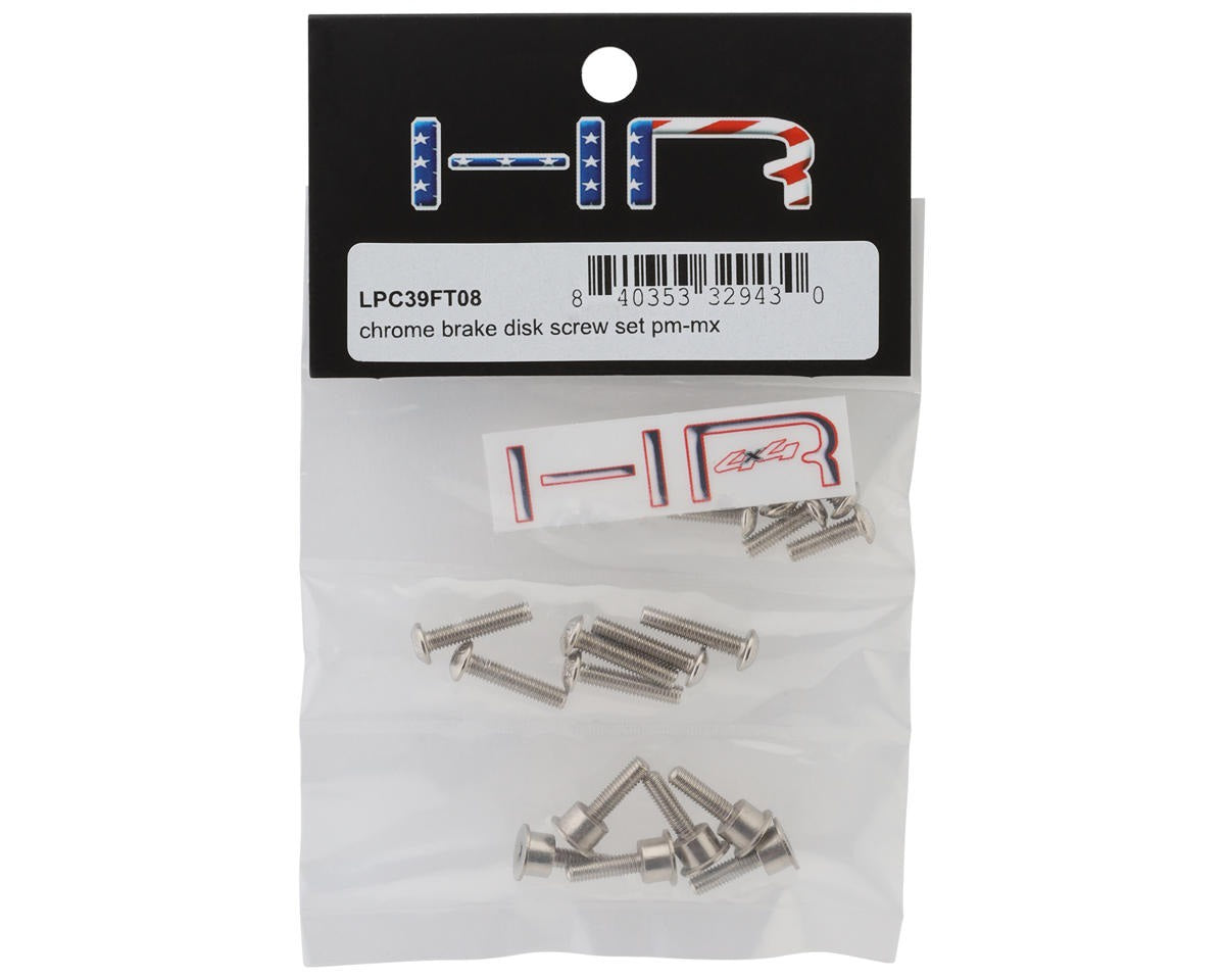Chrome Brake Disk Screw Set for 1/4 Promoto-MX (HRALPC39FT08)
