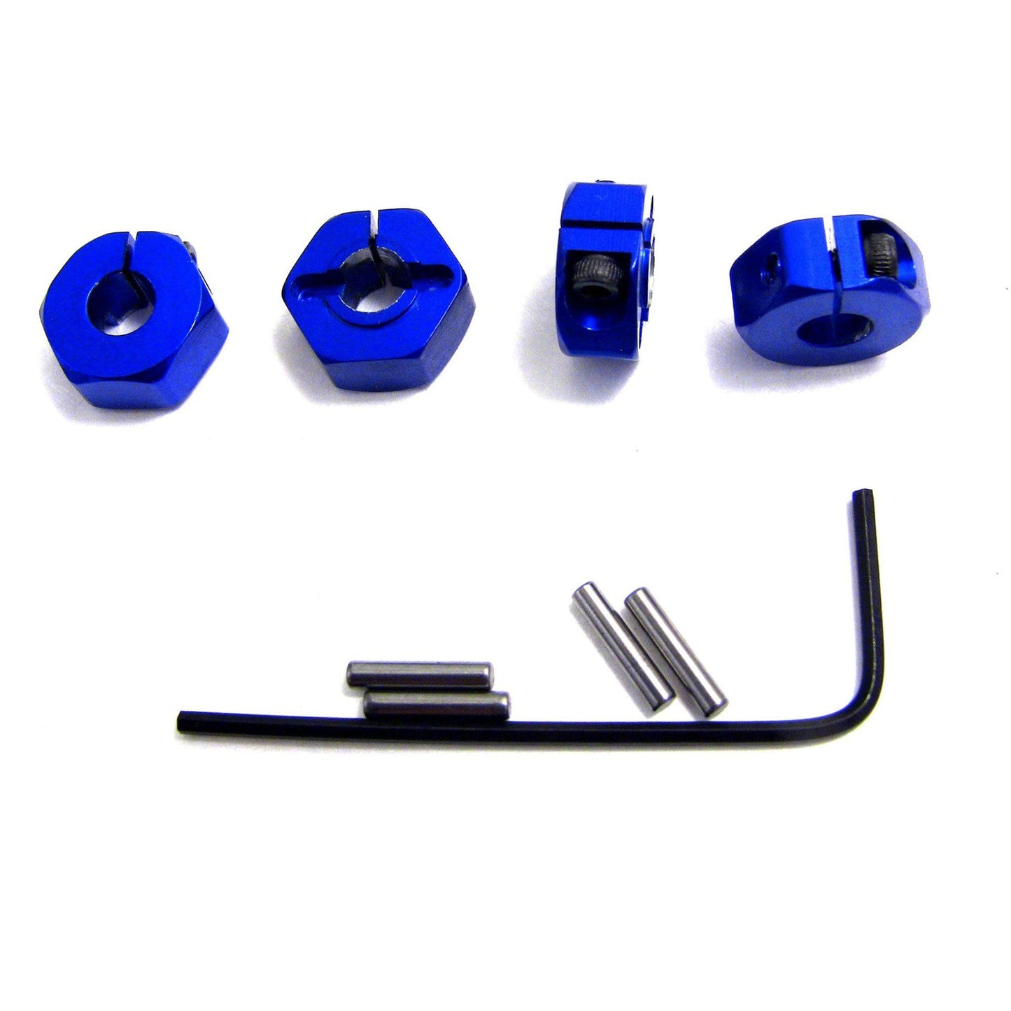 Blue Aluminum Locking 12mm Wheels Hex Kit (HRASLF1006)