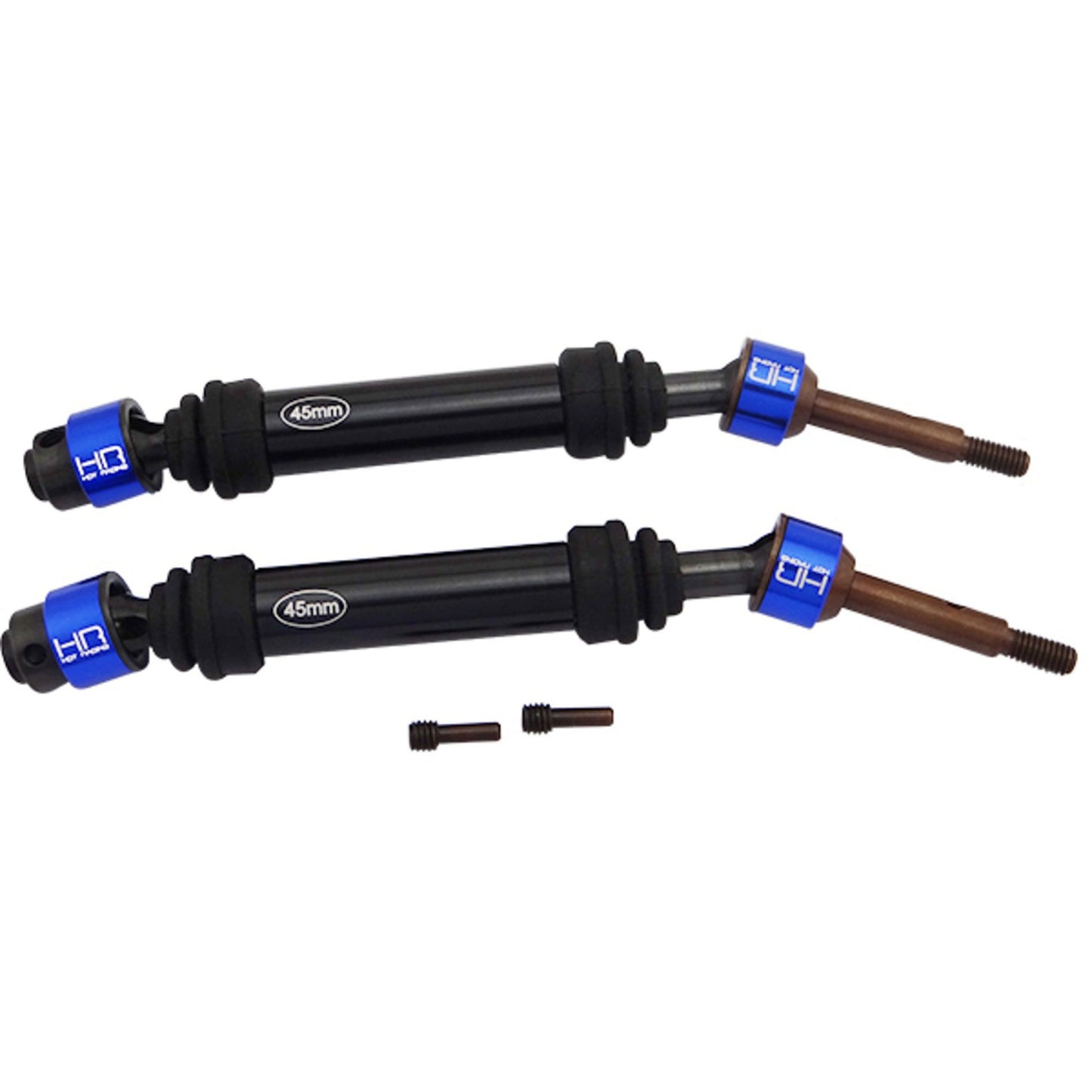 Rear Lightweight Metal CV Splined Axles for Traxxas Slash, Stampede, Rustler 4WD (HRASLF288RCR)