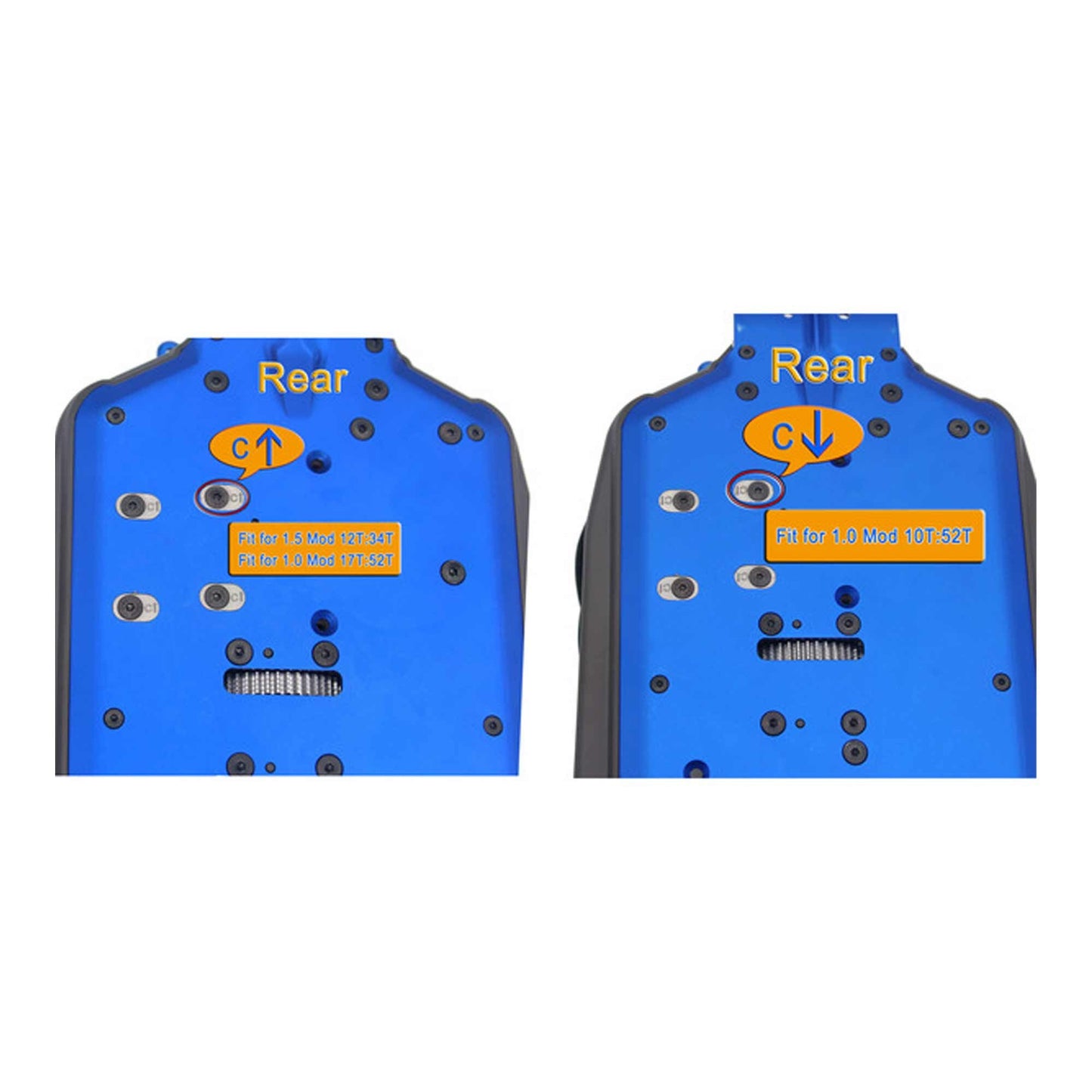 Mod 1.5 and Mod 1 SS Motor Fix Mount Washer for Traxxas Sledge (HRASSLG889C)
