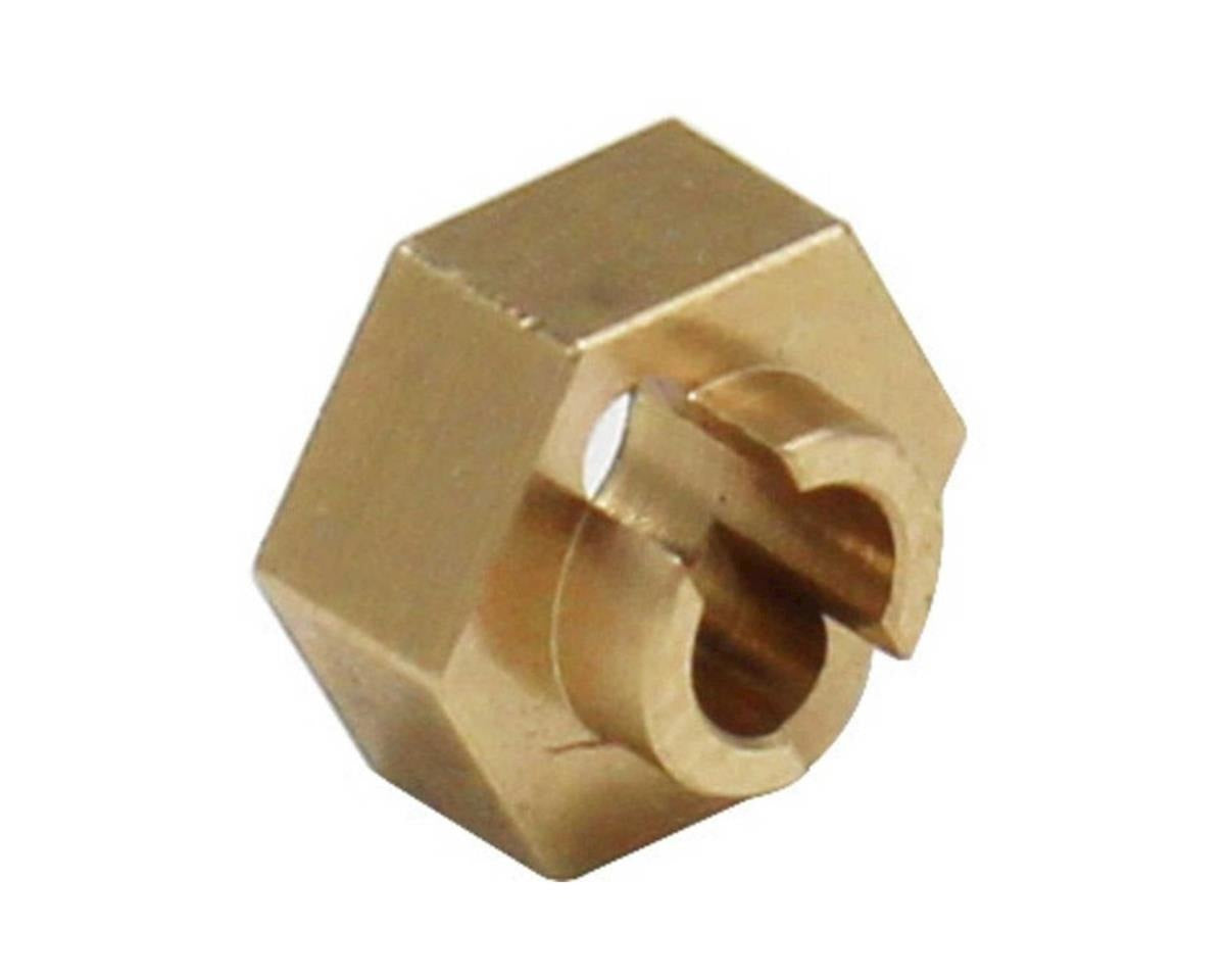 Brass Stock Wheels hub 7mm hex S (SXTF10H)
