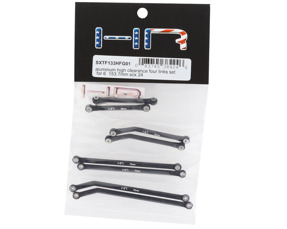 Aluminum High Clearance 4-Link Set for Axial LWB SCX24 (HRASXTF133HFG01)