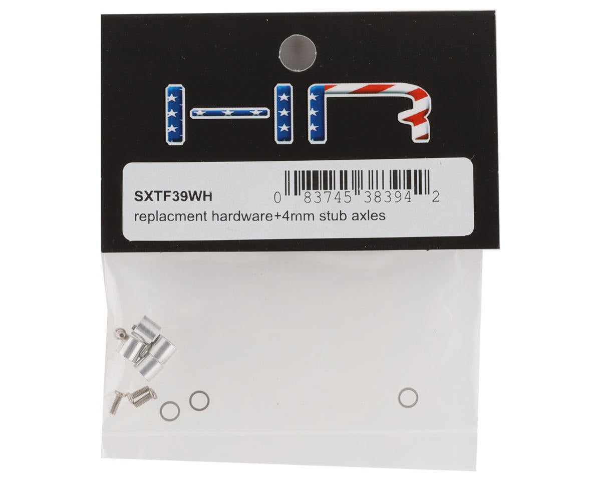 +4mm Stub Axles Replacement Hardware for Axial SCX 24 (HRASXTF39WH)