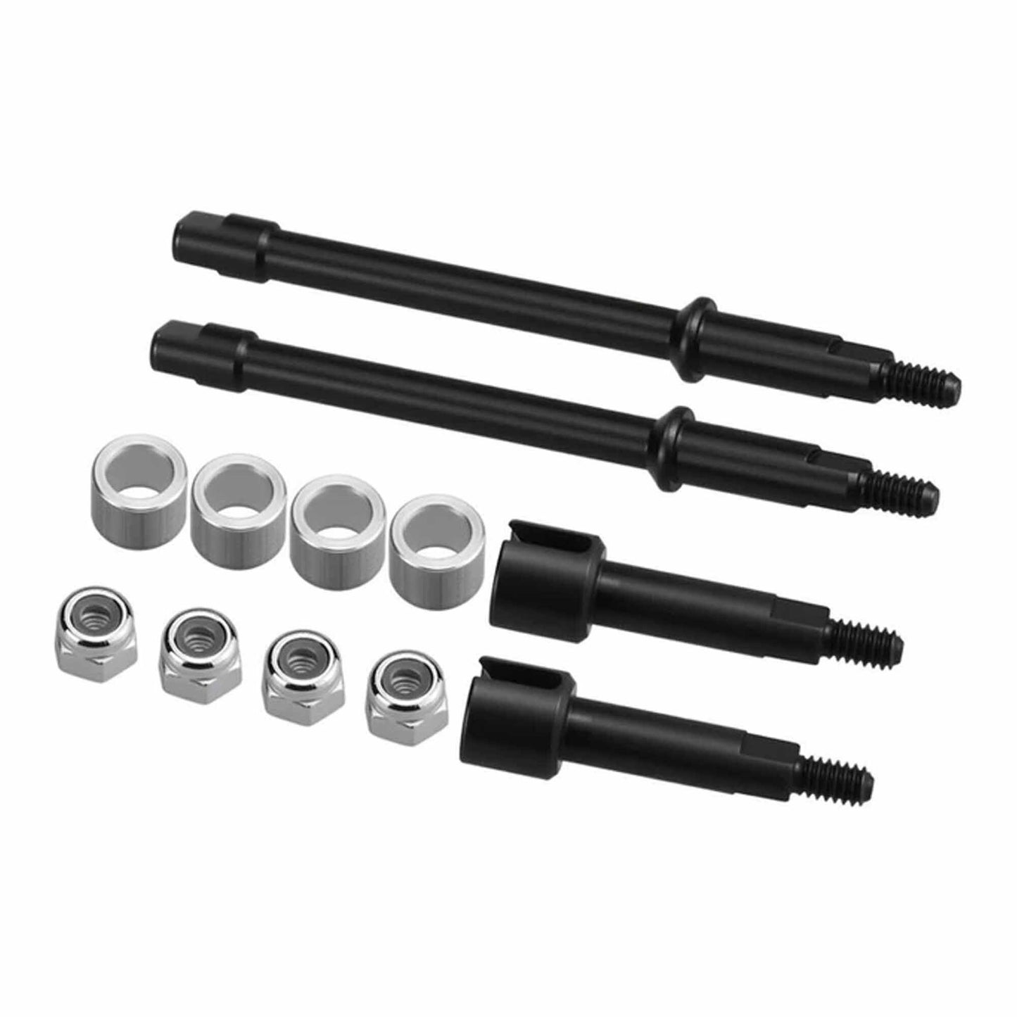 Steel Drive Stub Axles +4mm for SCX30 (HRASXTY39AW04)_1