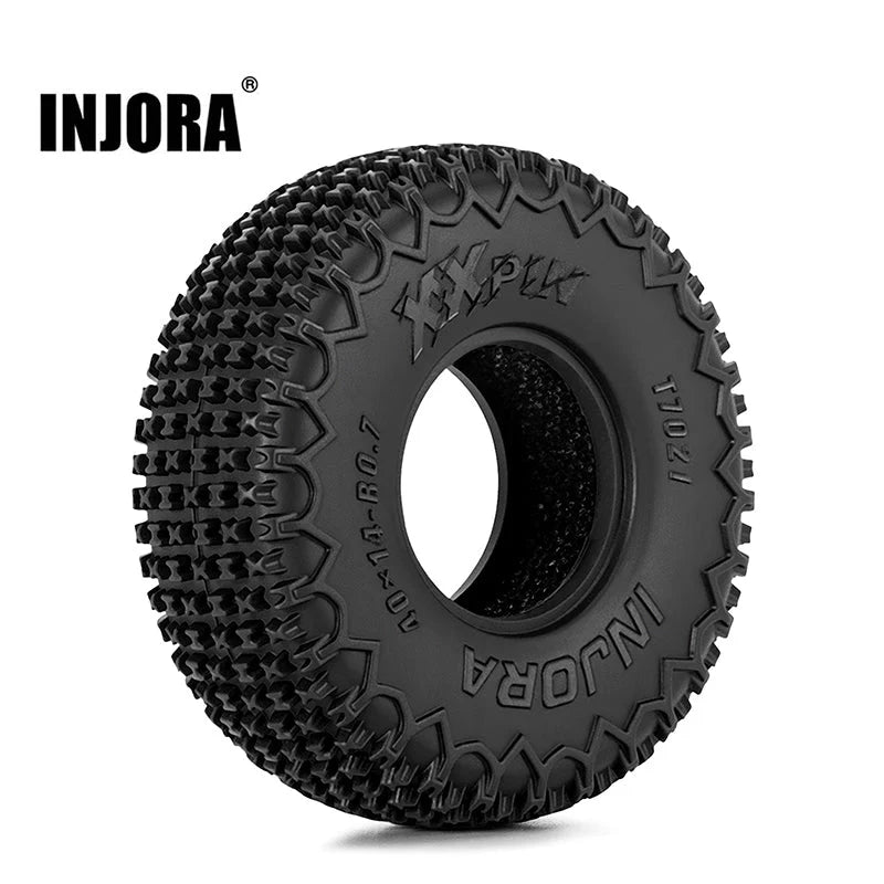 0.7" XHX Pin Tires for SCX30 (4) (INJT7021)