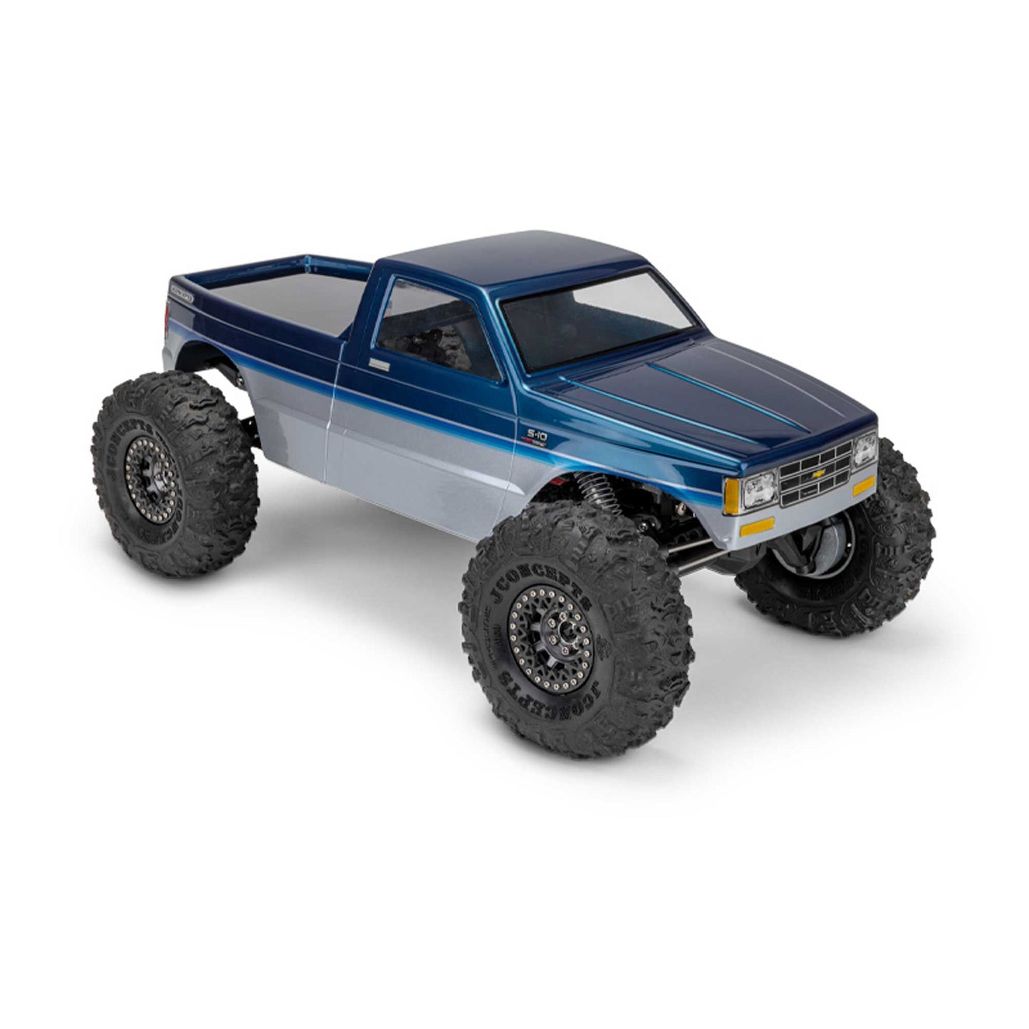 JConcepts 1990 Chevy S10 "Tucked" Rock Crawler Pre-Trimmed Body (Clear) (12.3")