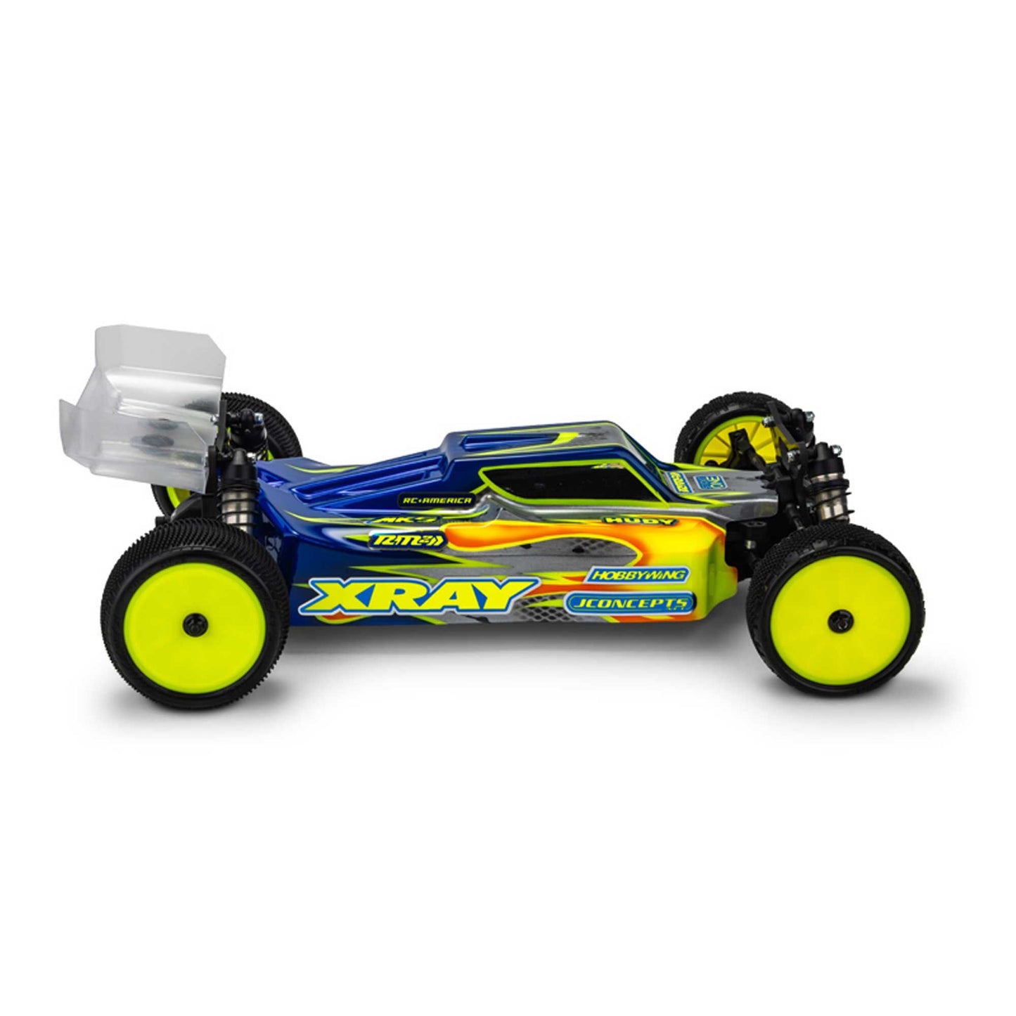 1/10 S15 XRAY XB4 2024 Polycarbonate Body with Carpet, Turf, & Dirt Wing (JCO0646L)