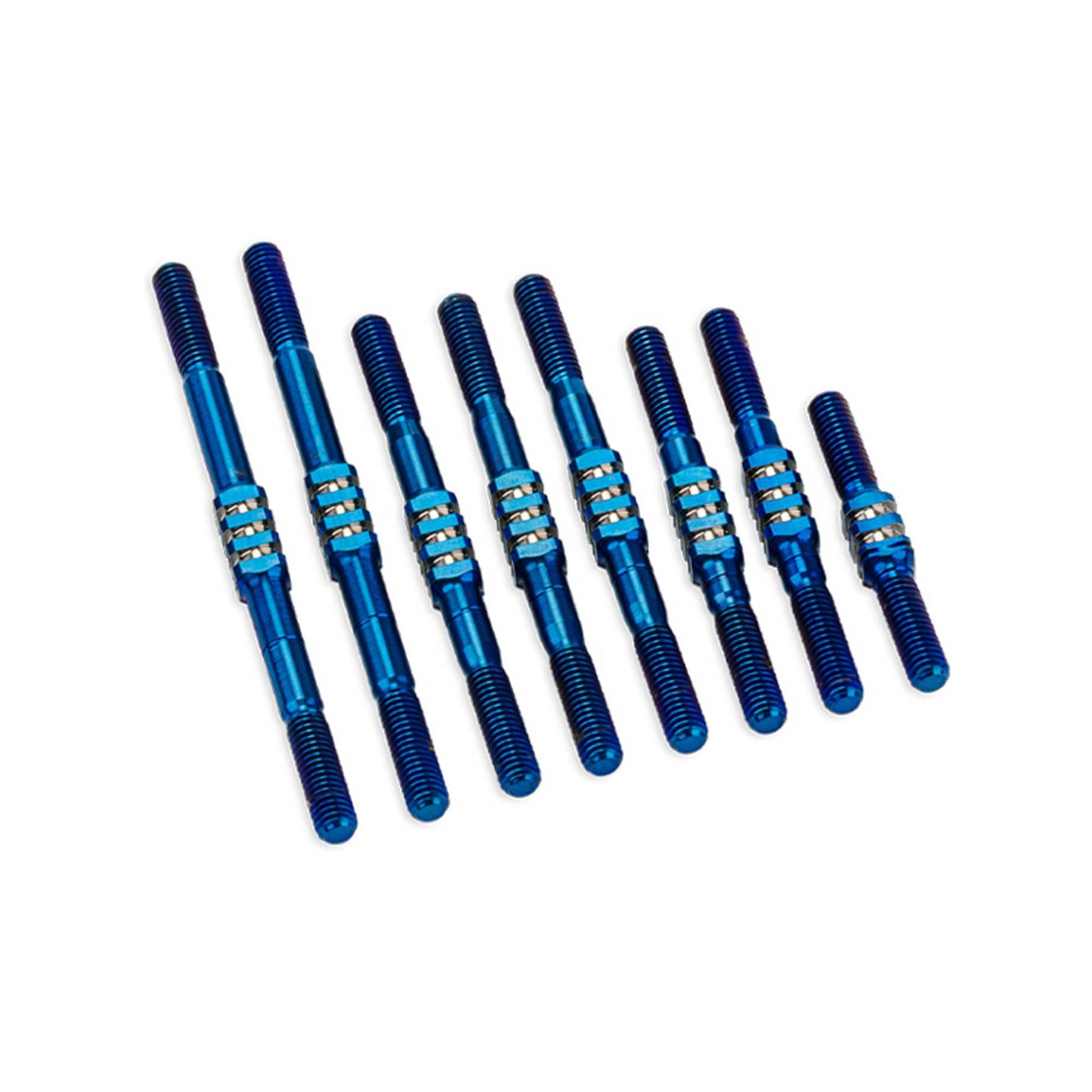 1/10 Fin Titanium Turnbuckle Set for Team Associated RC10 Worlds (Burnt Blue) (JCO2229-1)