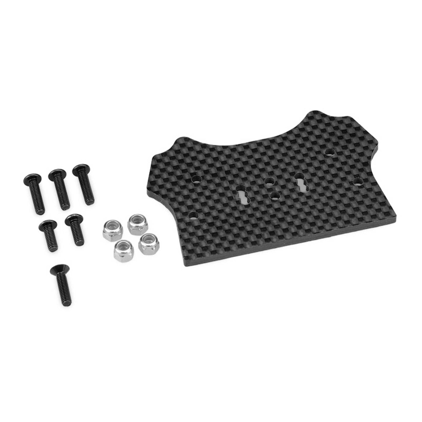 F2 Truggy Carbon Fiber Body Mount Adapter for HB D8T Evo 3 (JCO2954)