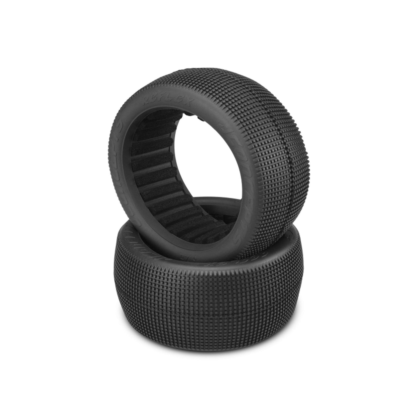 1/8 Reflex 4.0†Truggy Tires and Insert Blue Compound (2) (JCO312501)