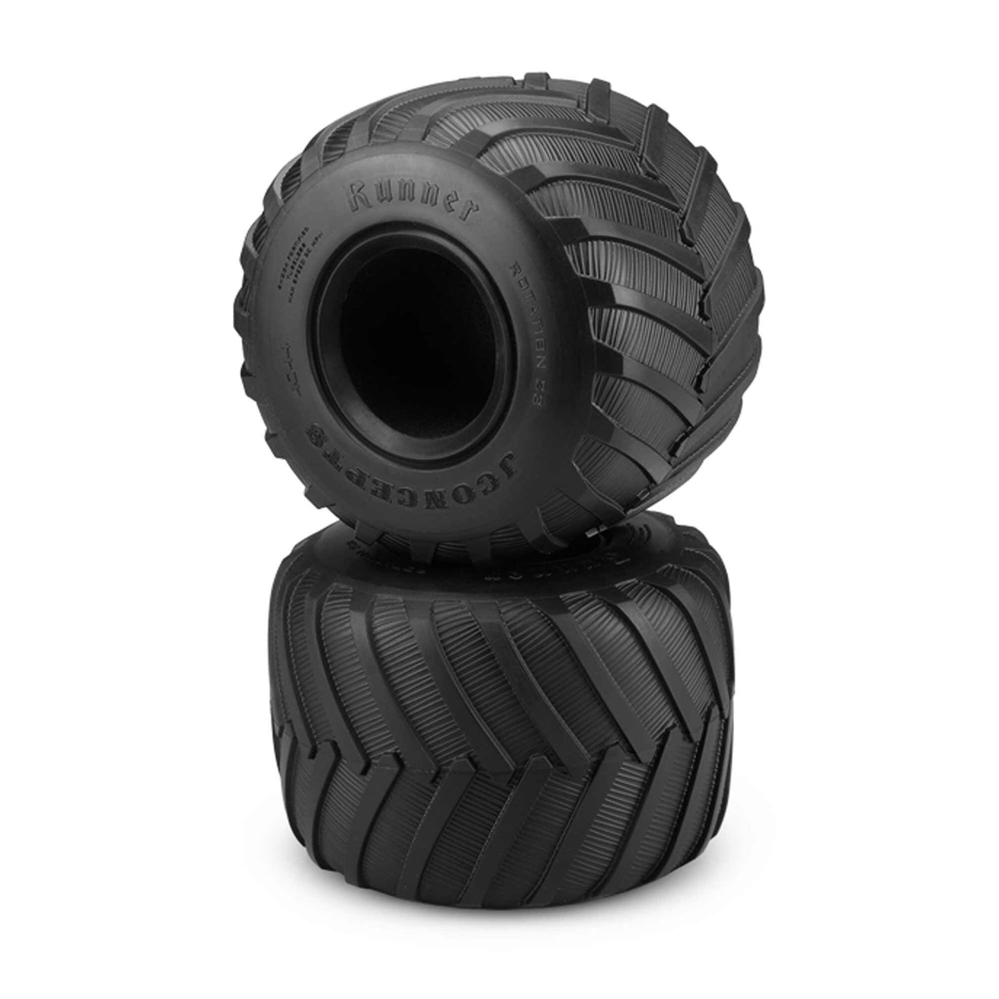 1/10 Firestorm Runner 2.6 Inch Monster Truck Tires with Inserts (Blue Compound) (JCO404401)