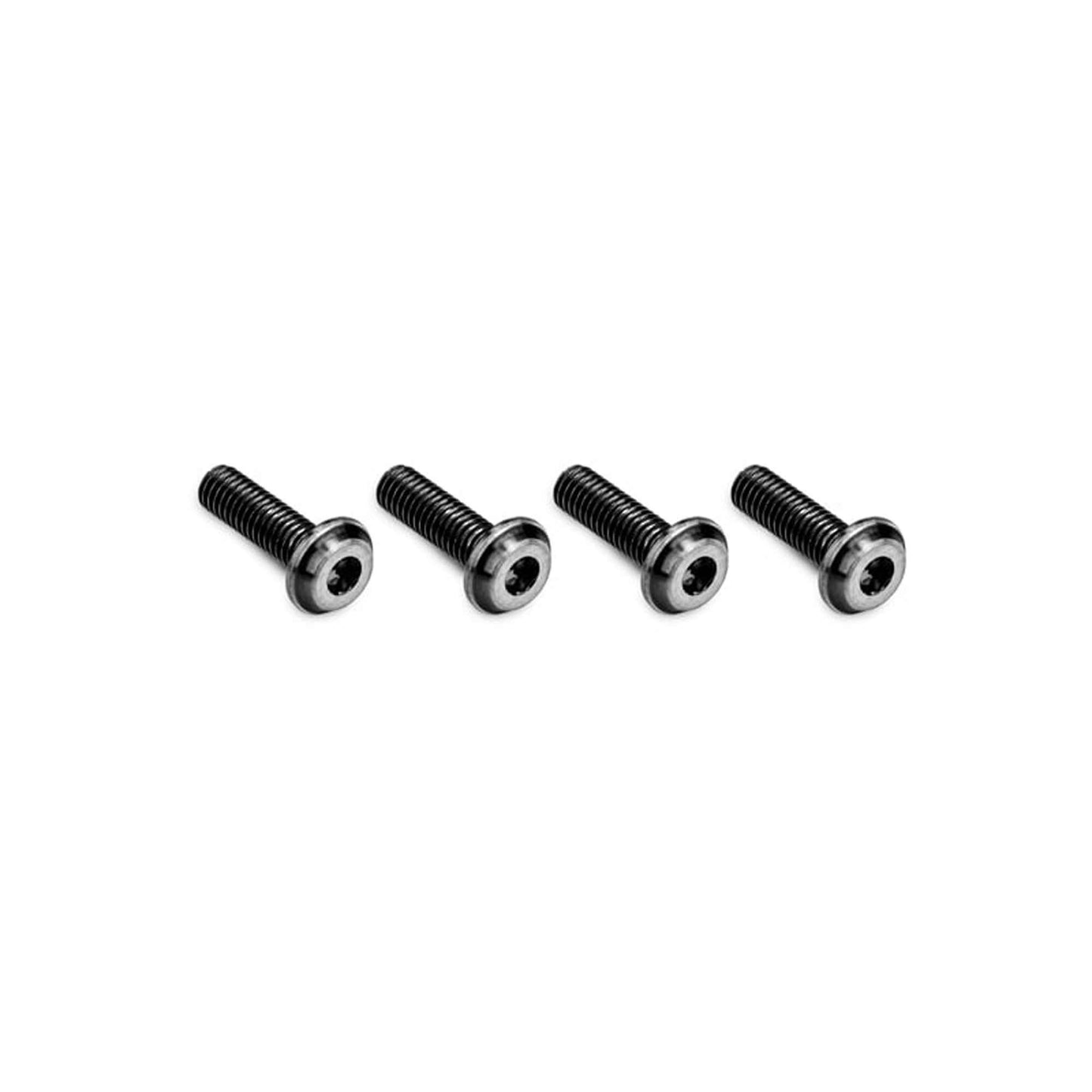 3x10mm Top Hat Titanium Screw Stealth Black (4 Pack) (JCO5039-2)