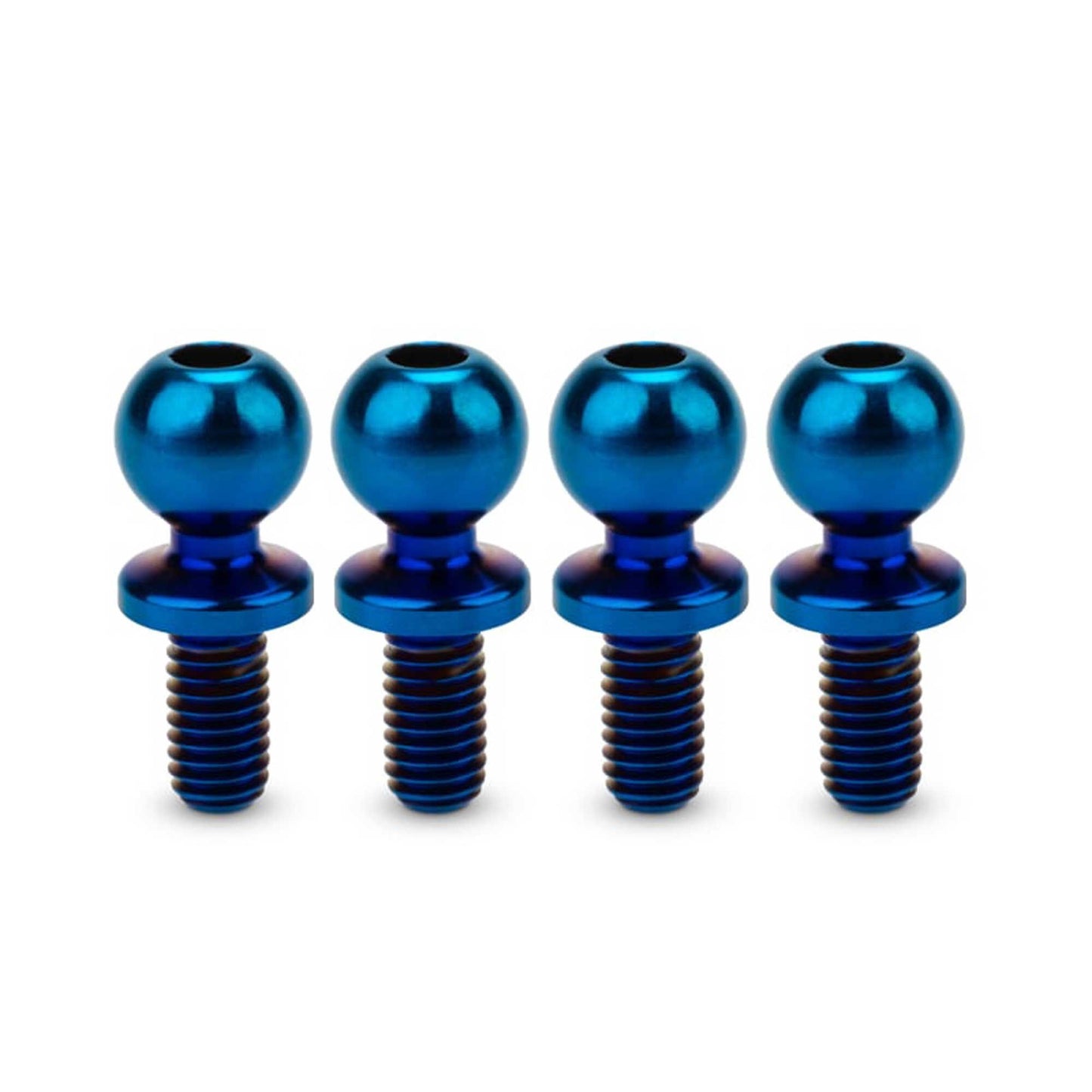 Revolted Titanium Ball-Studs 5.5 x 6mm Burnt Blue (4) (JCO5132-1)