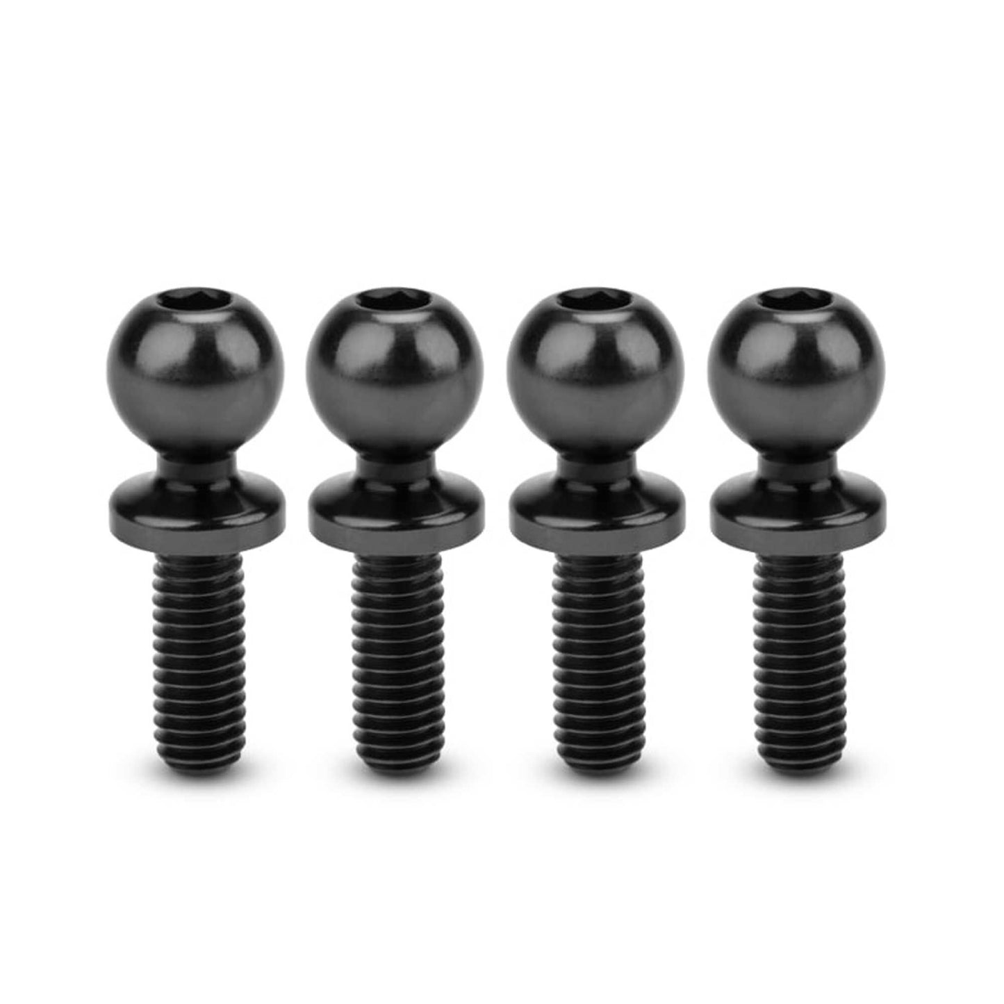 Revolted Titanium Ball-Studs 5.5 x 8mm Stealth Black (4) (JCO5133-2)