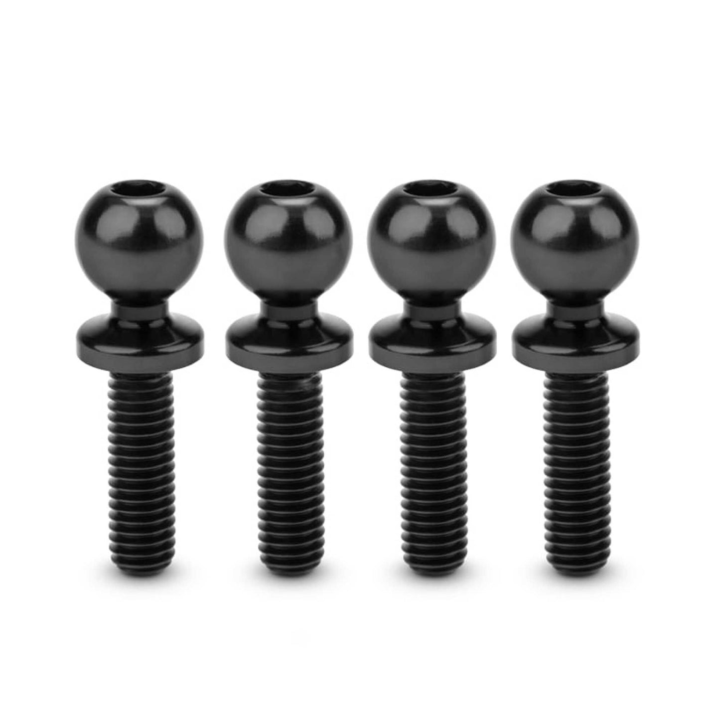 Revolted Titanium Ball-Studs 5.5 x 10mm Stealth Black (4) (JCO5134-2)