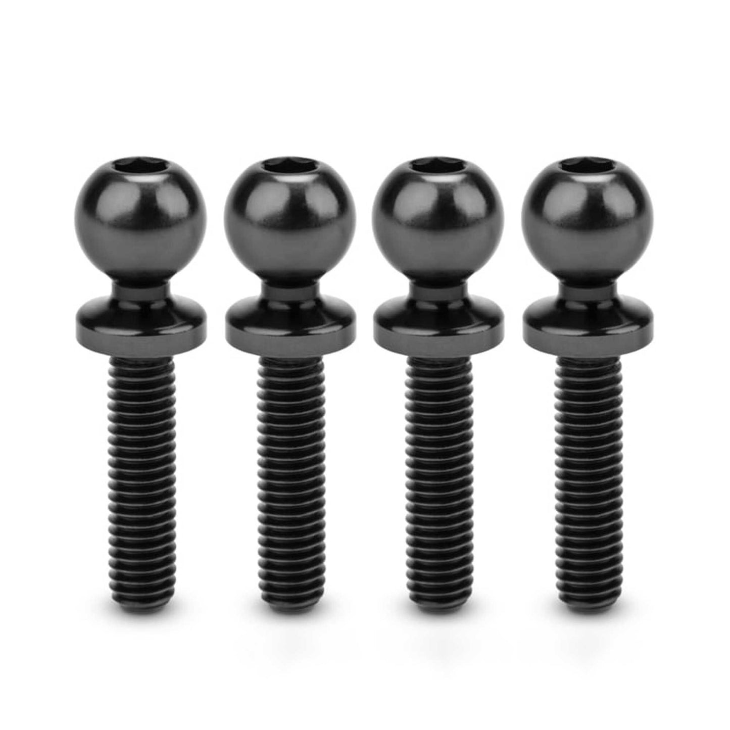 Revolted Titanium Ball-Studs 5.5 x 12mm Stealth Black (4) for Traxxas Vehicles (JCO5135-2)