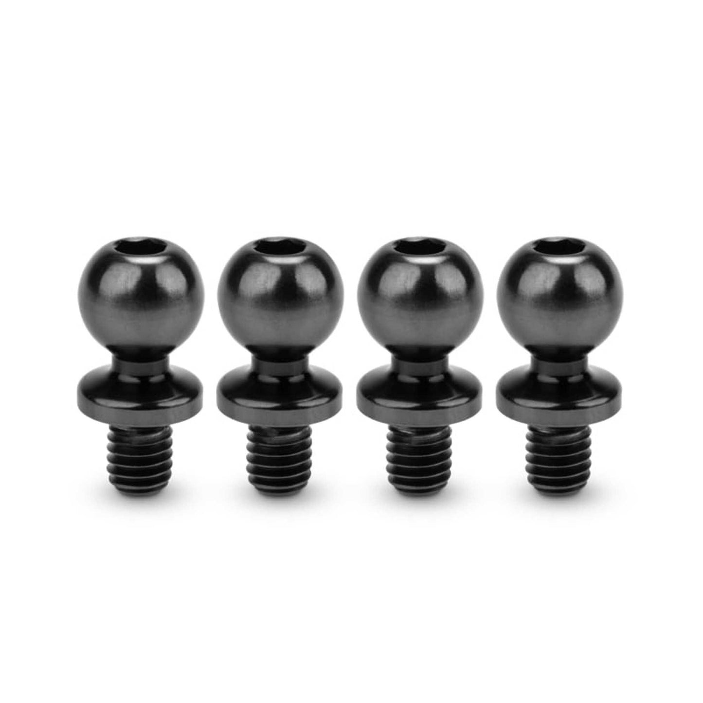 Revolted Titanium Ball-Studs 5.5 x 4mm Stealth Black (4) (JCO5140-2)