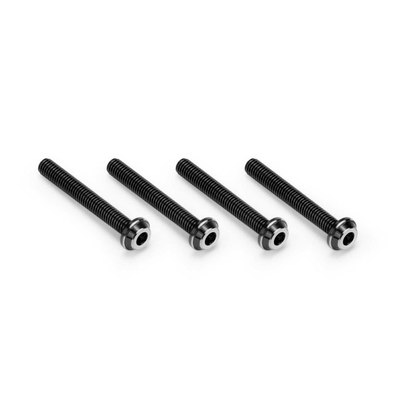 3x22mm Top Hat Titanium Screws Stealth Black - 4pc (JCO5143-2)