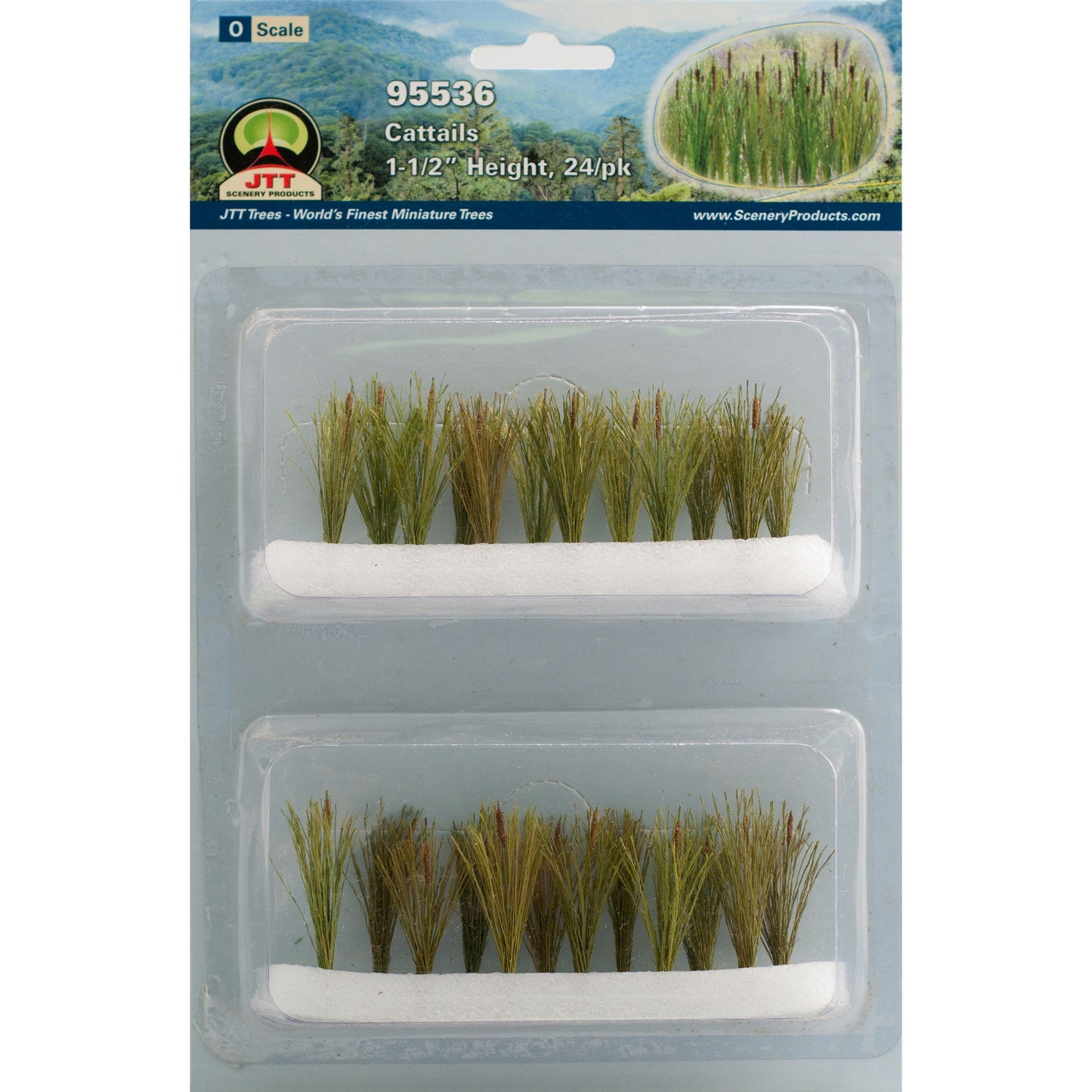 O Cattails 1.5" Tall (24 Pack) (JTT95536)
