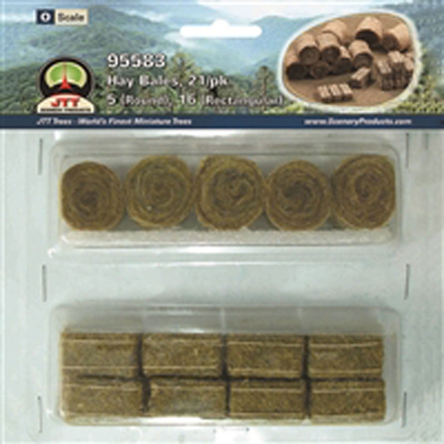 Hay Bales 3/4" to 1" (21 Pack) (JTT95583)