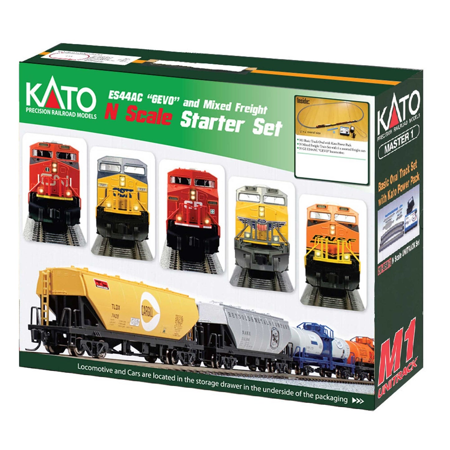 N ES44AC Freight Train Set CPR (KAT1060022)