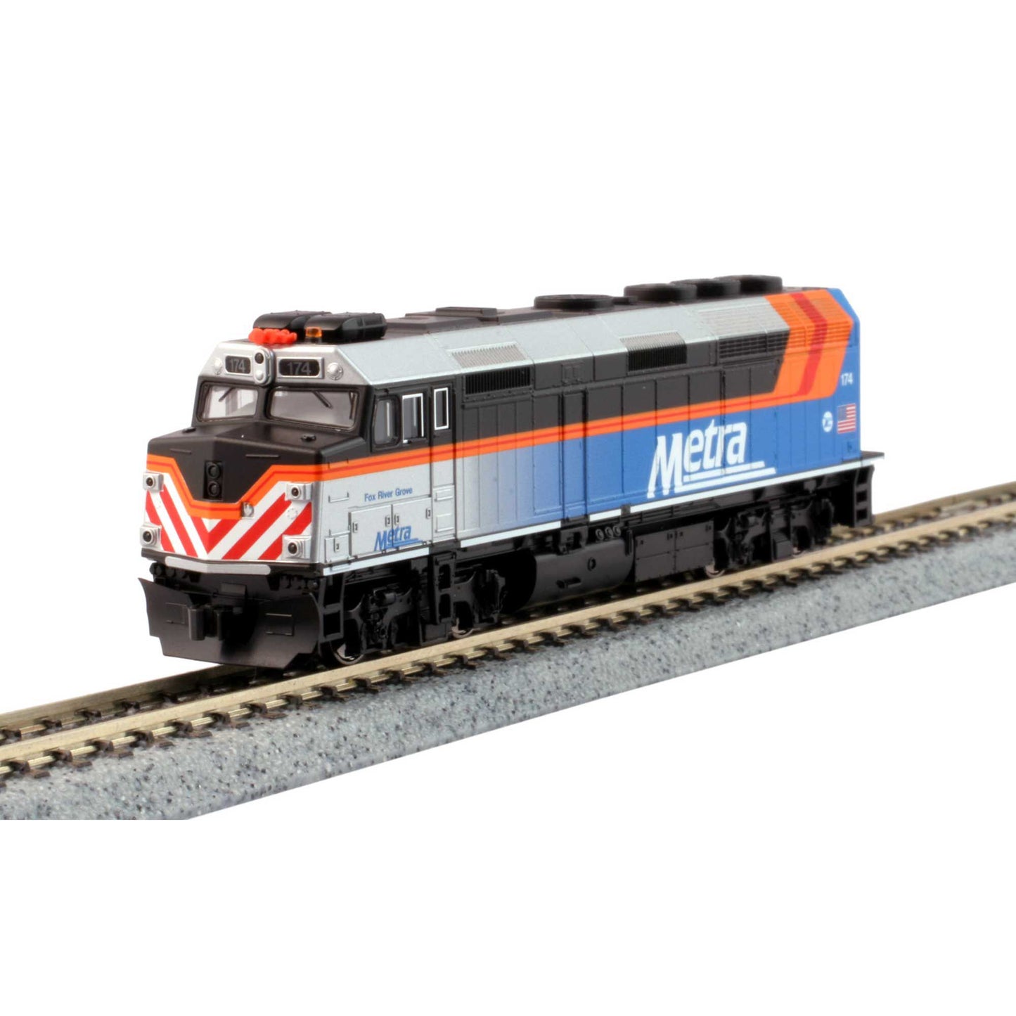 N F40PH Commuter Train Starter Set Chicago Metra (KAT1060037)