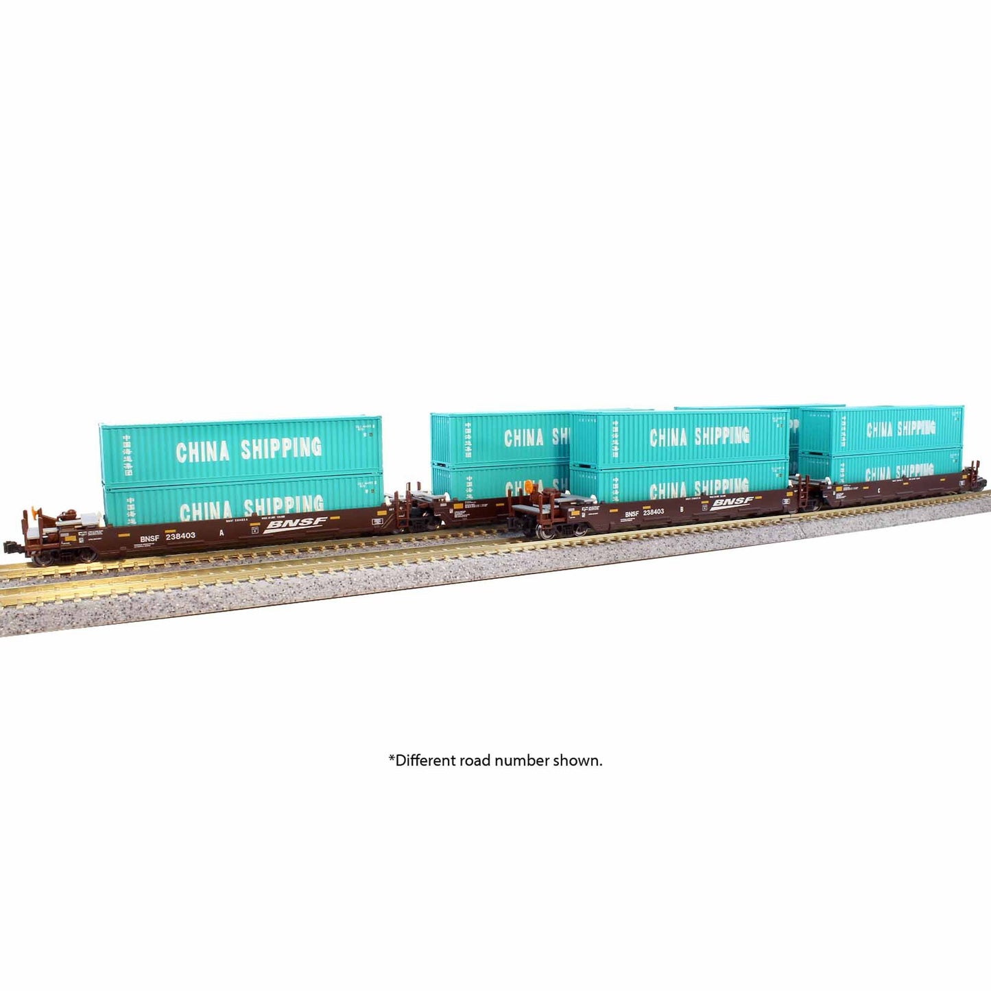 N MAXI-I BNSF Swoosh 5-Unit Set (KAT1066211)