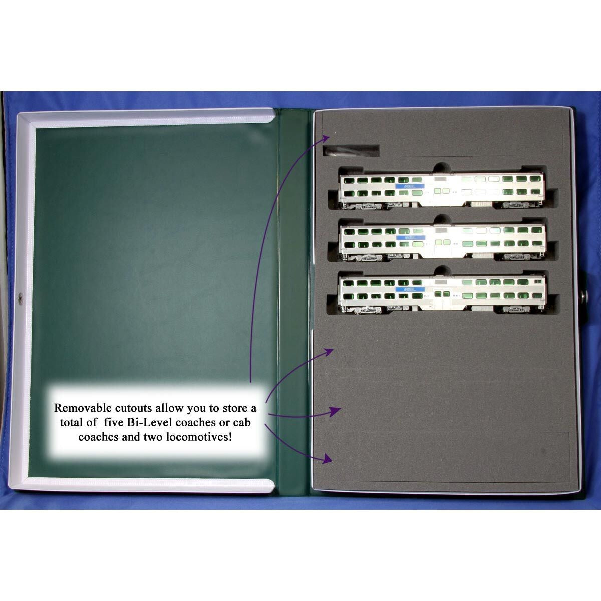 N Gallery Bi-Level Coach Chicago Metra 3-Car Set (KAT1068703)