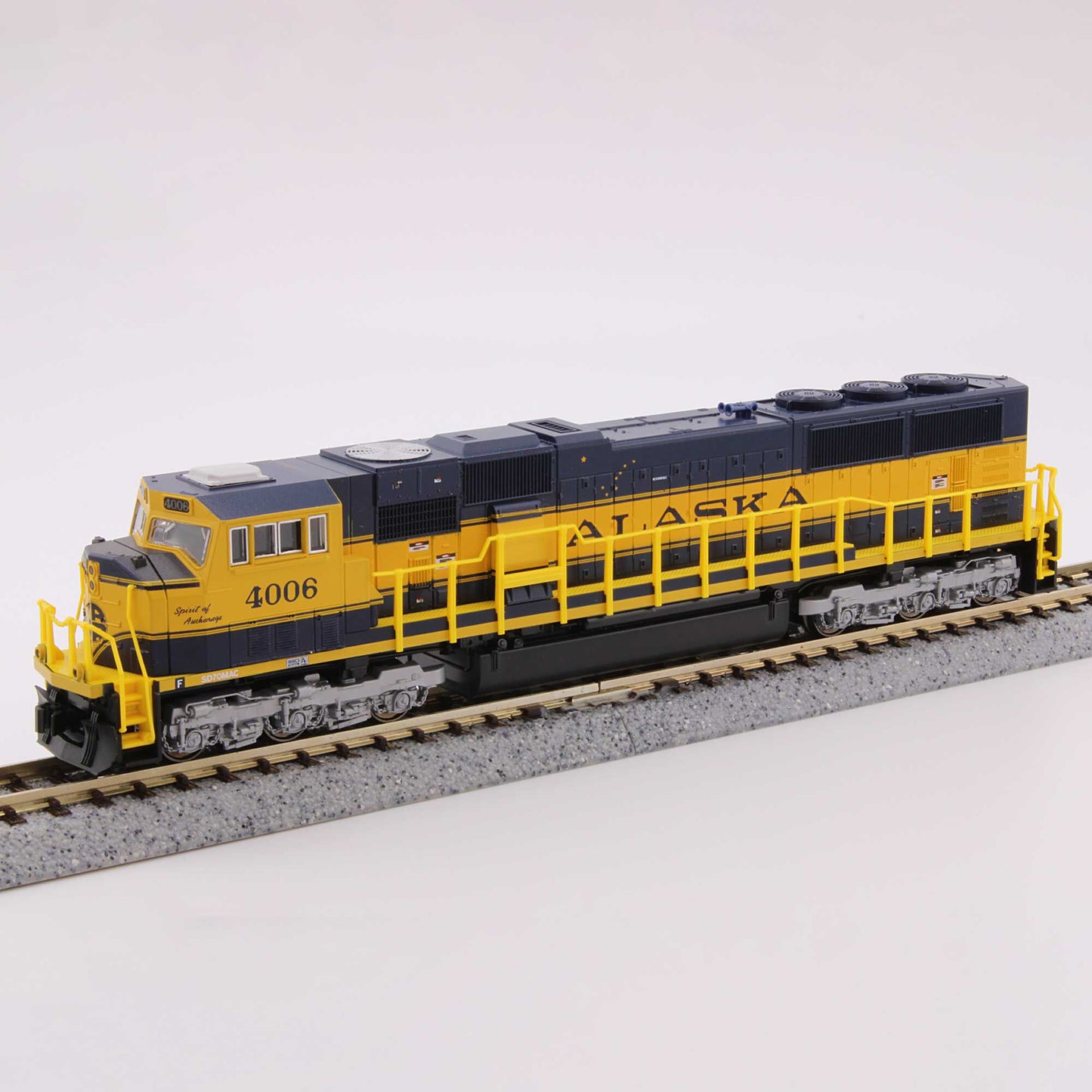 N SD70MAC Alaska Railroad #4003 Spirit of Moose Pass with Preinstalled DCC (KAT176-6410-DCC)
