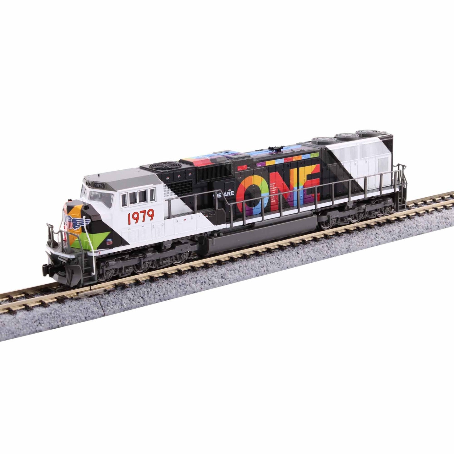 N SD70M Locomotive Flat Radiator UP #1979 with Sound (KAT1761979S)
