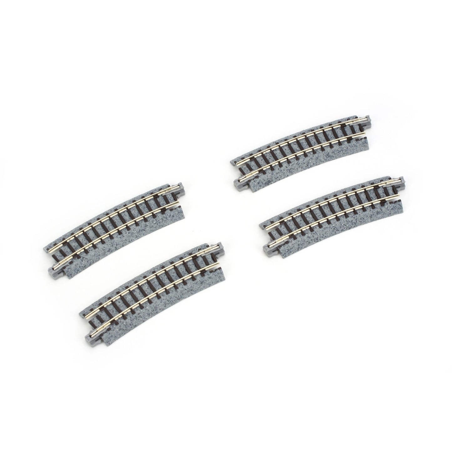 N 282mm 11" Radius Curve 15-Degree Track (4 Pieces) (KAT20111)