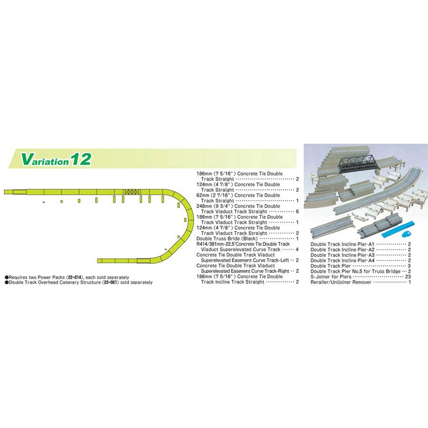 N V12 Double Track Viaduct Set (KAT20871)