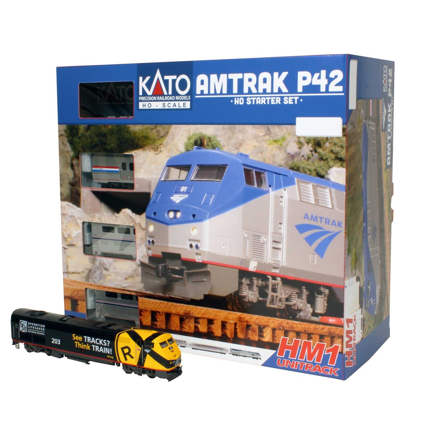 HO P42 Starter Set Amtrak Operation Lifesaver #203 (KAT30-3007)