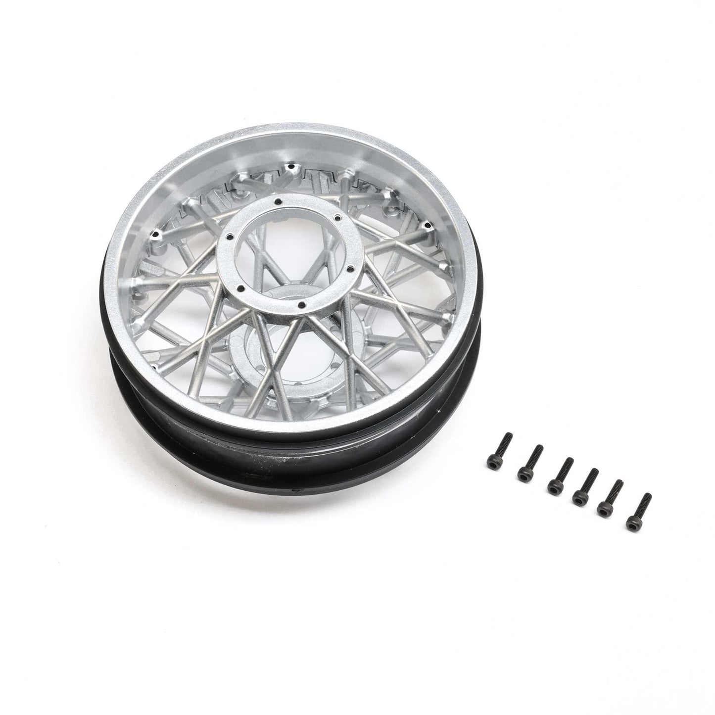 Satin Chrome Rear Wheel Set for Losi Promoto-SM and MX (LOS-2305)
