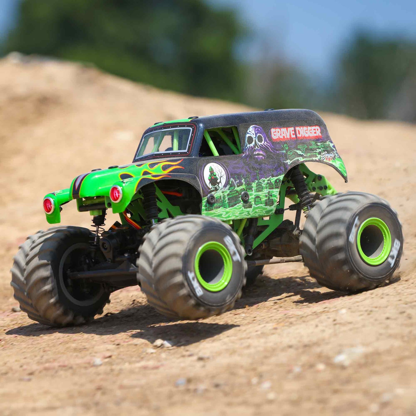1/18 Mini-LMT Ready to Run with Battery and Charger (Grave Digger) (LOS01026T1)_18