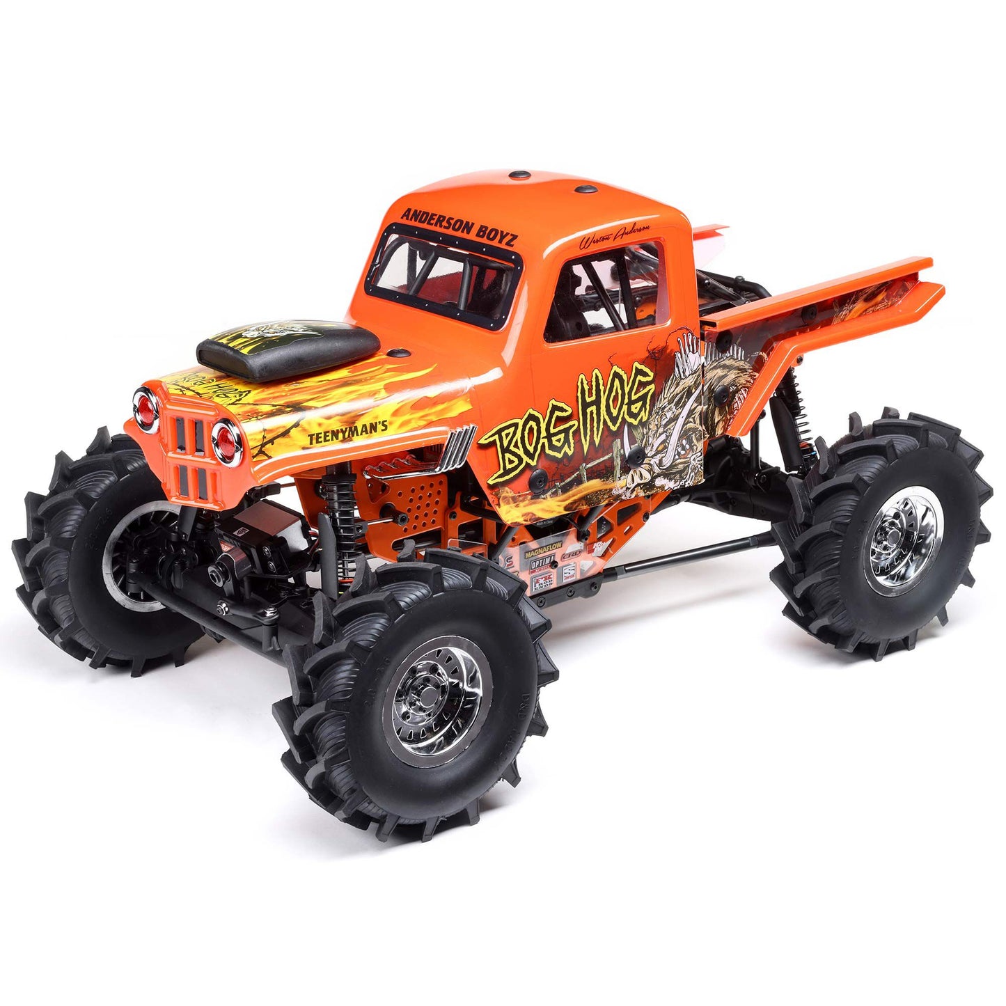 1/10 LMT Mega Truck Ready to Run (Bog Hog) (LOS04024T2)