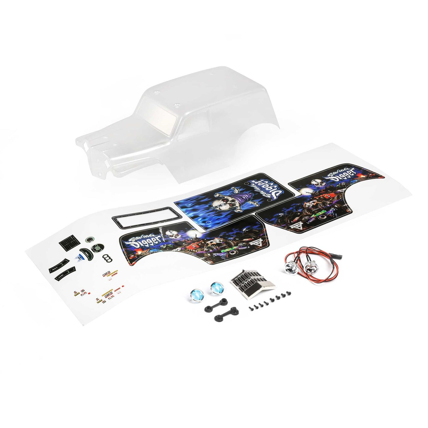 Son Uva Digger Clear Body Set for Mini LMT (LOS210047)