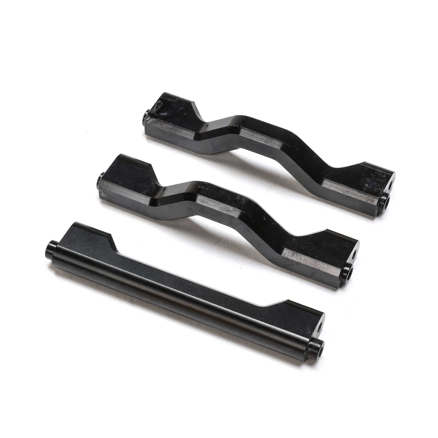Aluminum Crossbar for Center Chassis Black for TLR Tuned LMT (LOS241073)