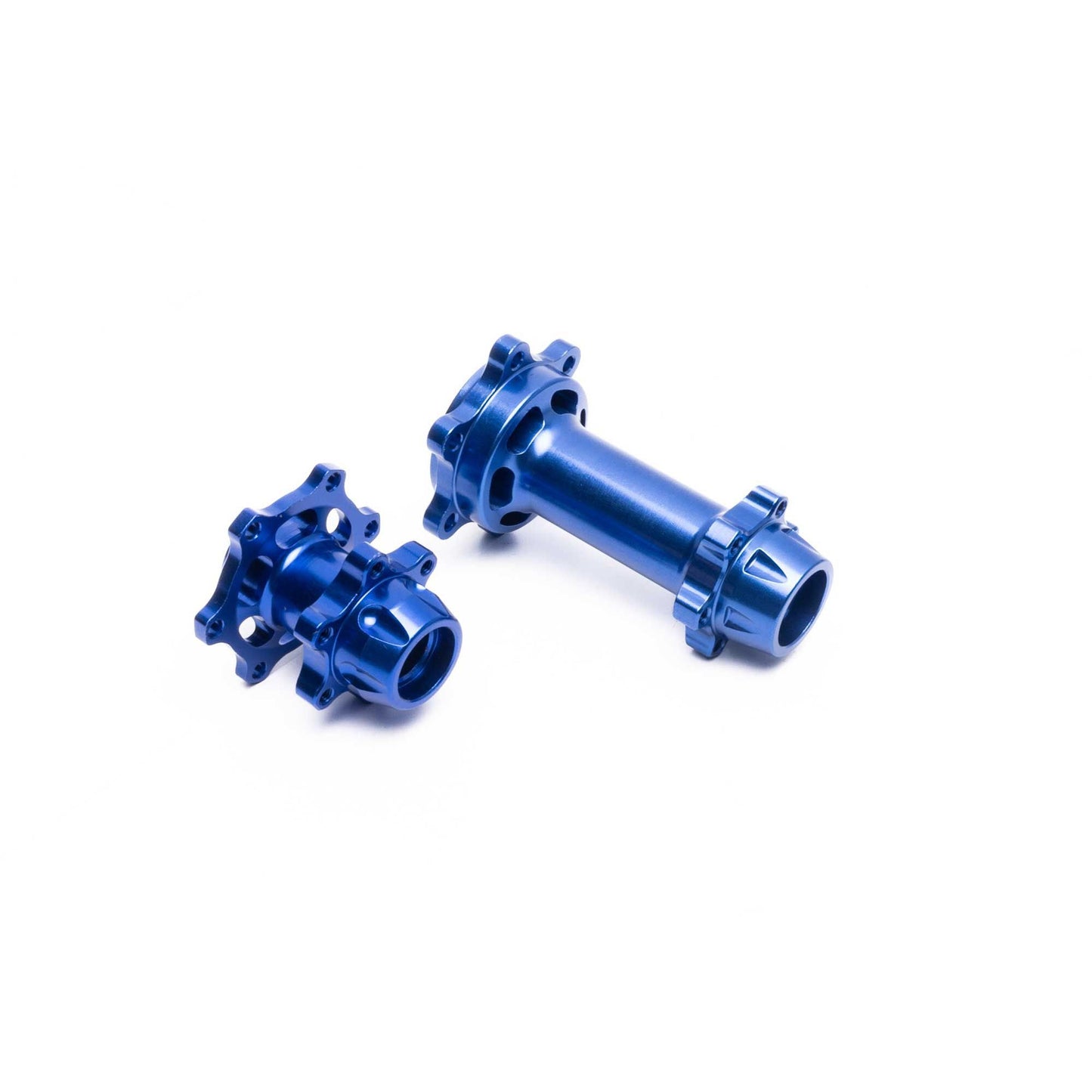 Aluminum Hub Set, Machined, Blue (LOS362001)