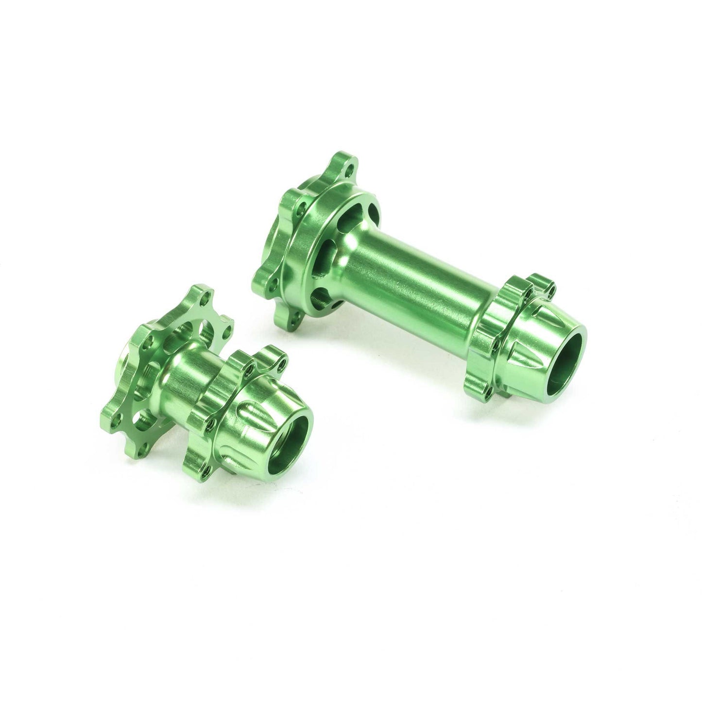 Aluminum Hub Set, Machined, Gree (LOS362002)