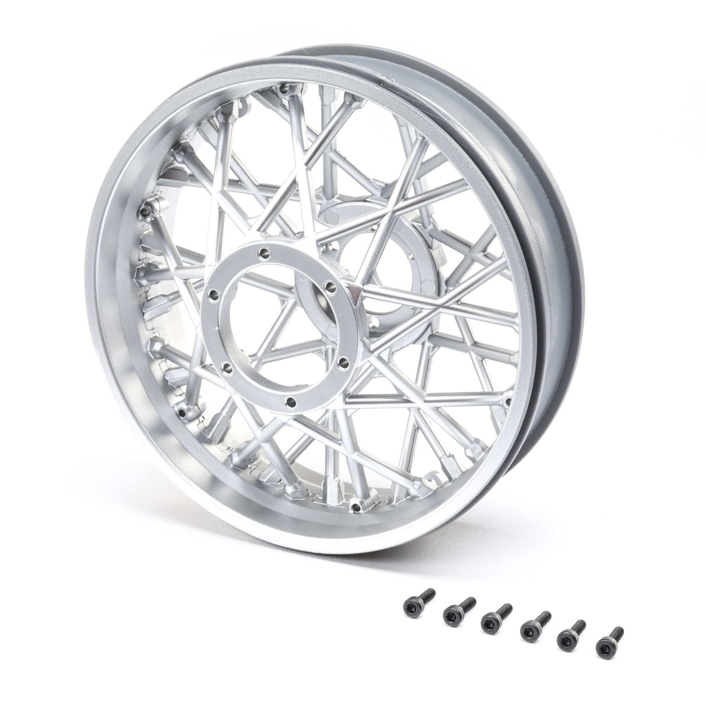 Rear Wheel Set Satin Chrome for Promoto-MX (LOS46003)