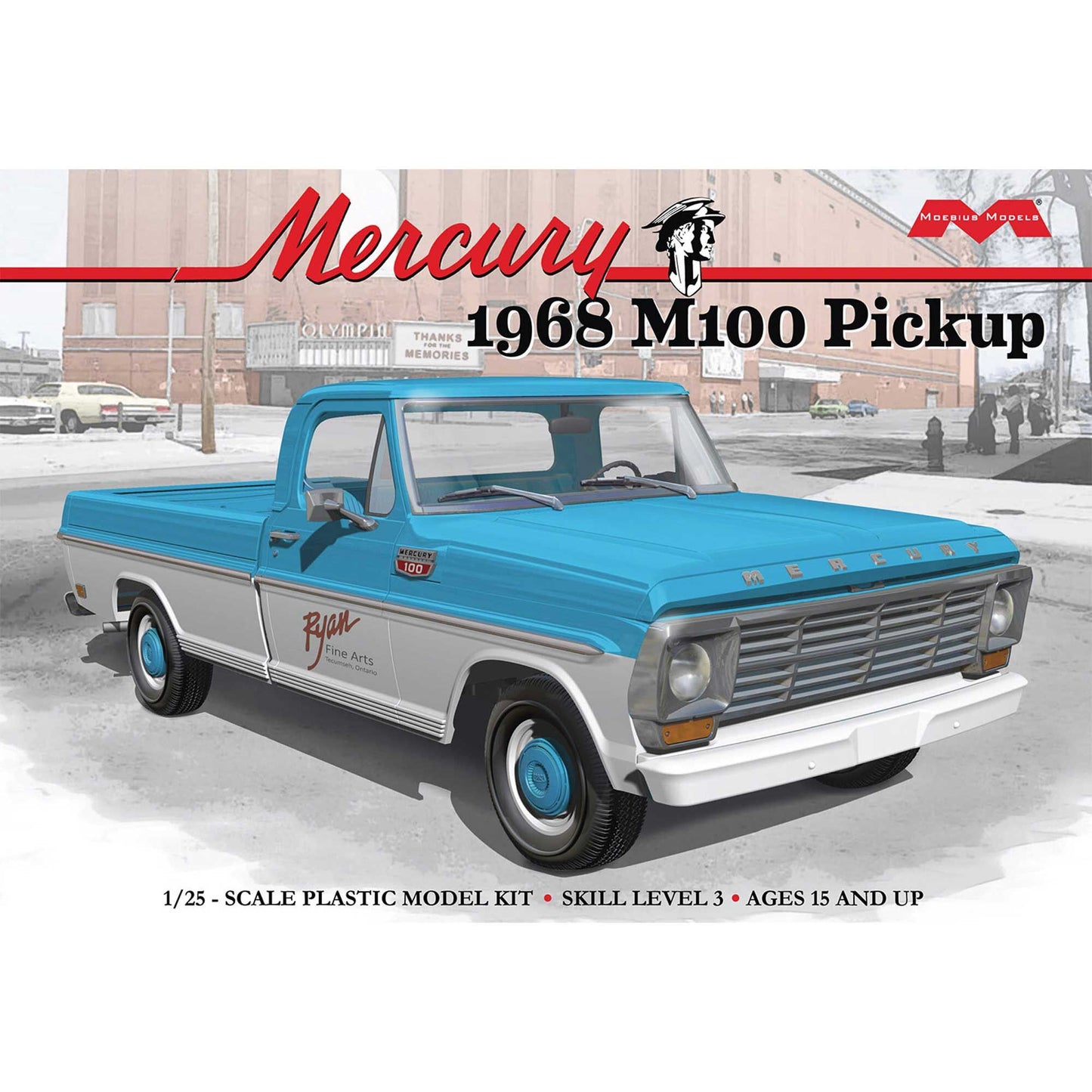 1/25 1968 MERCURY M100 PICKUP TRUCK (MOE2740)